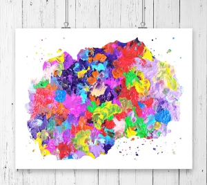 Macedonia Map Art Print - Unframed