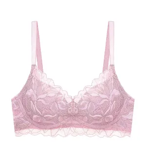 Magnolia Lace Wired Push Up Deep V Bra