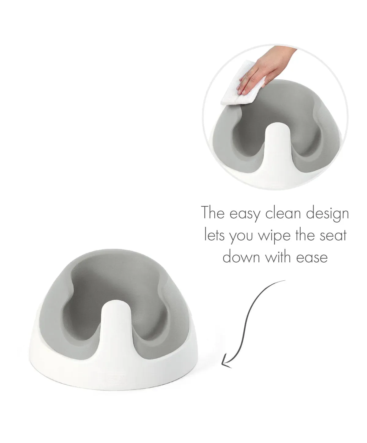 Mamas & Papas Snug Floor Seat with Activity Tray - Pebble Grey