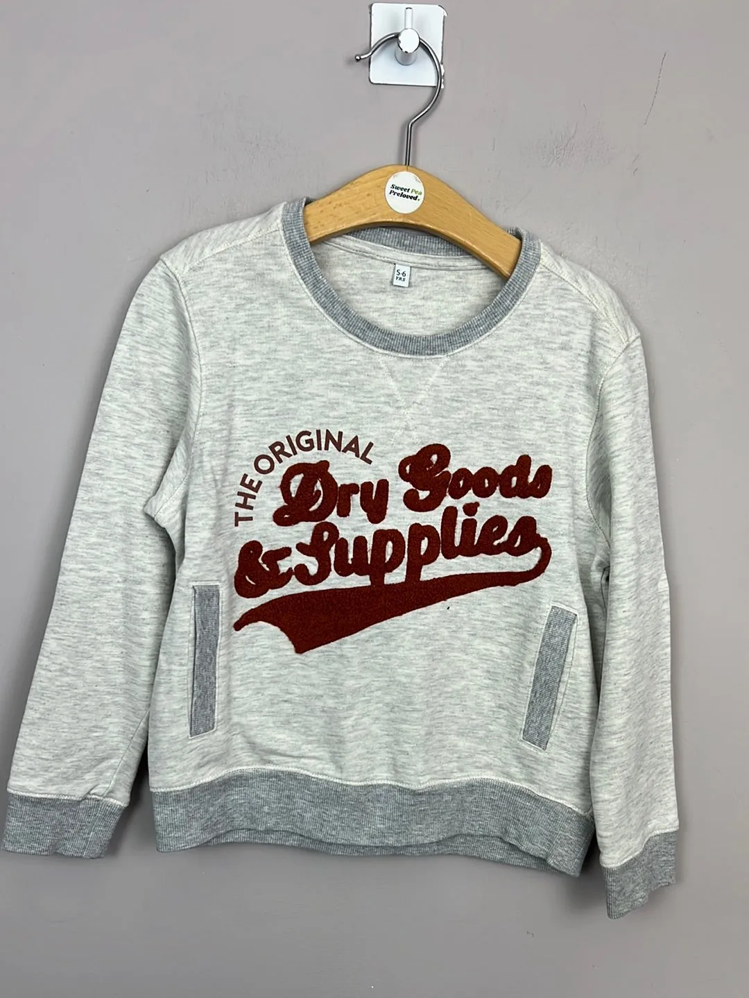 M&S Supplies grey sweatshirt 5-6y