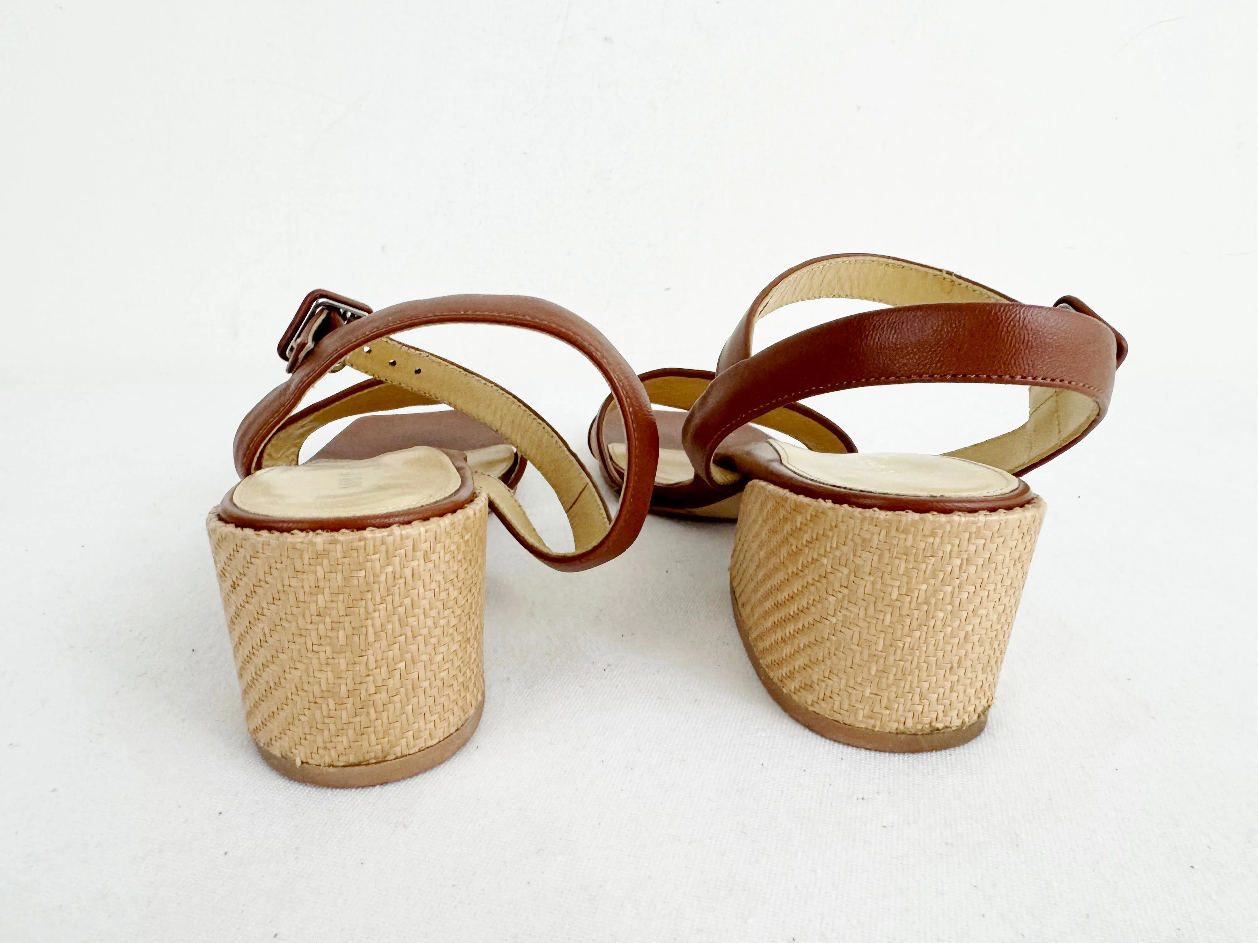 Marion Parke Raffia Sandal Size 8.5
