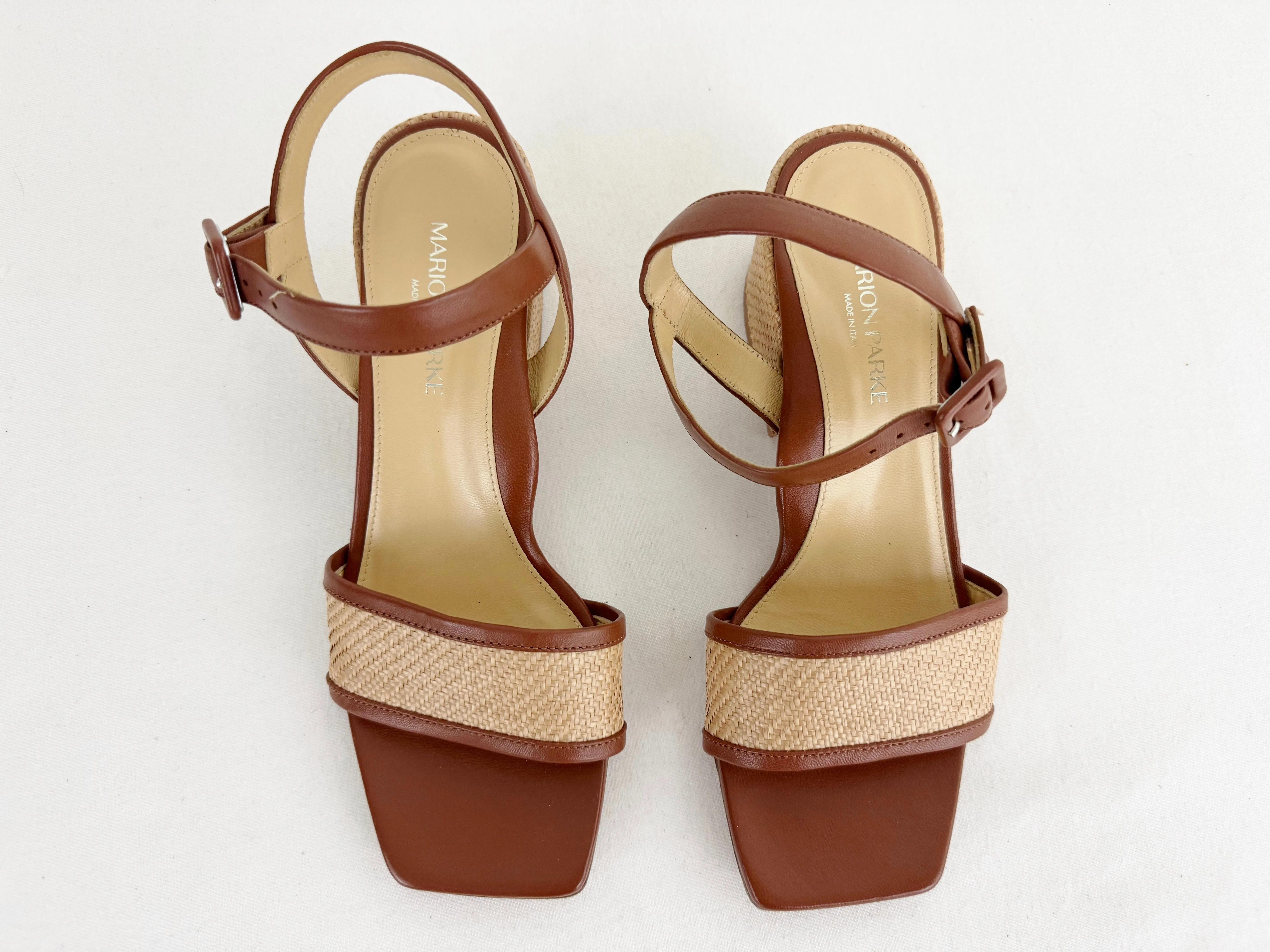 Marion Parke Raffia Sandal Size 8.5
