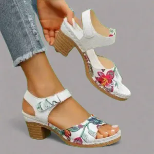 Marisa | Handmade Peep-Toe Sandals Made from Premium Material