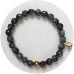 Mens Labradorite with Gold Accent