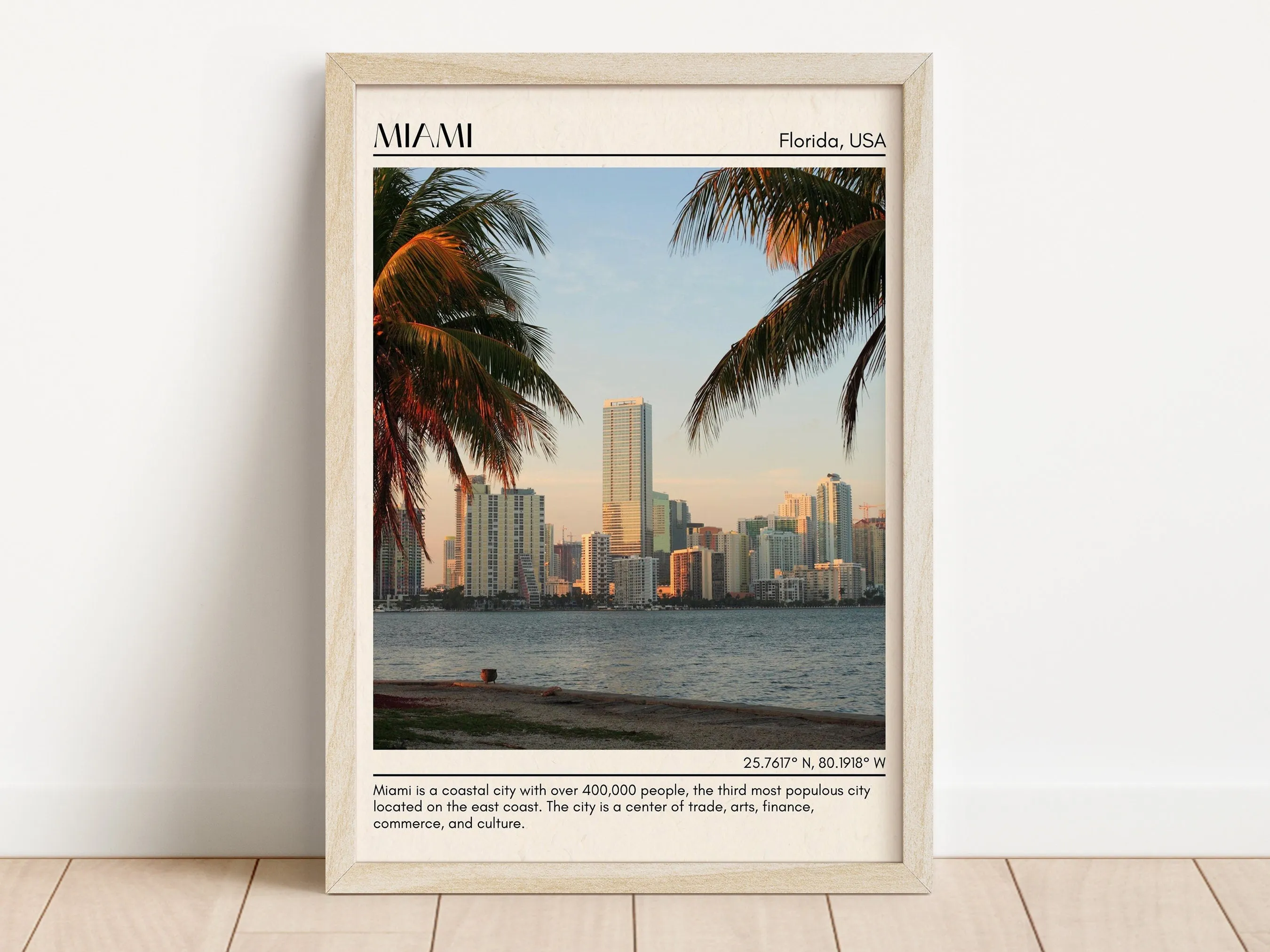 Miami Minimal Wall Art, Florida, USA