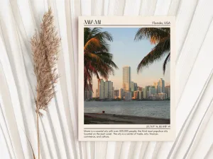 Miami Minimal Wall Art, Florida, USA