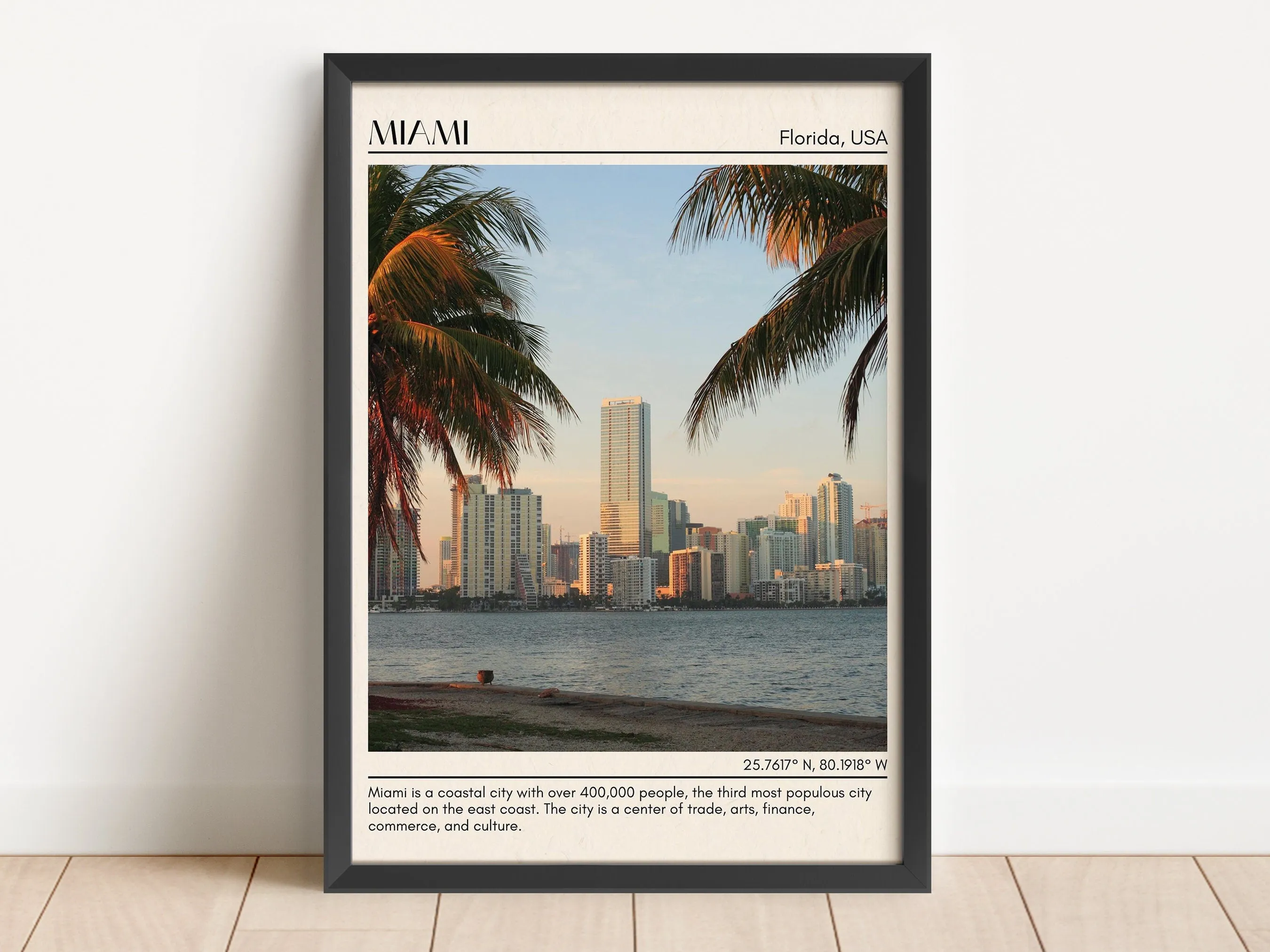 Miami Minimal Wall Art, Florida, USA