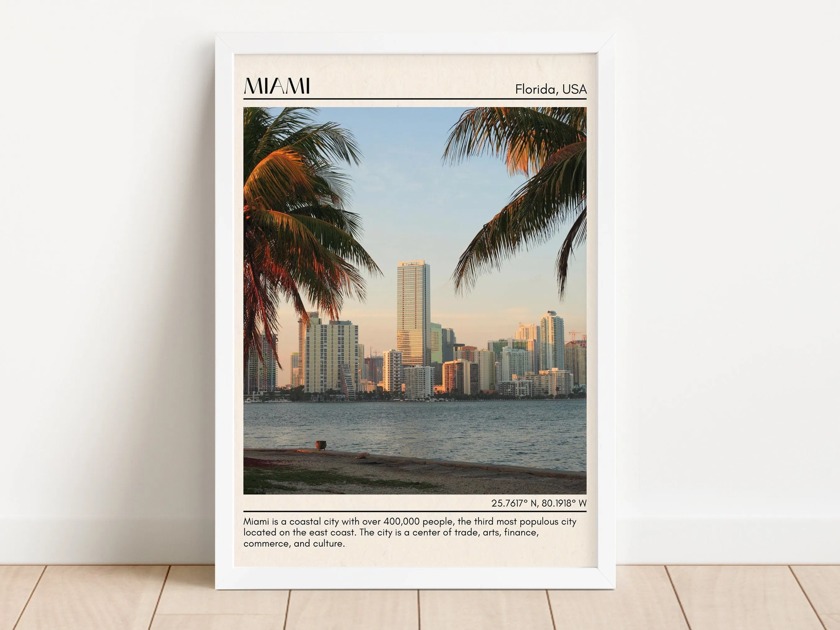 Miami Minimal Wall Art, Florida, USA