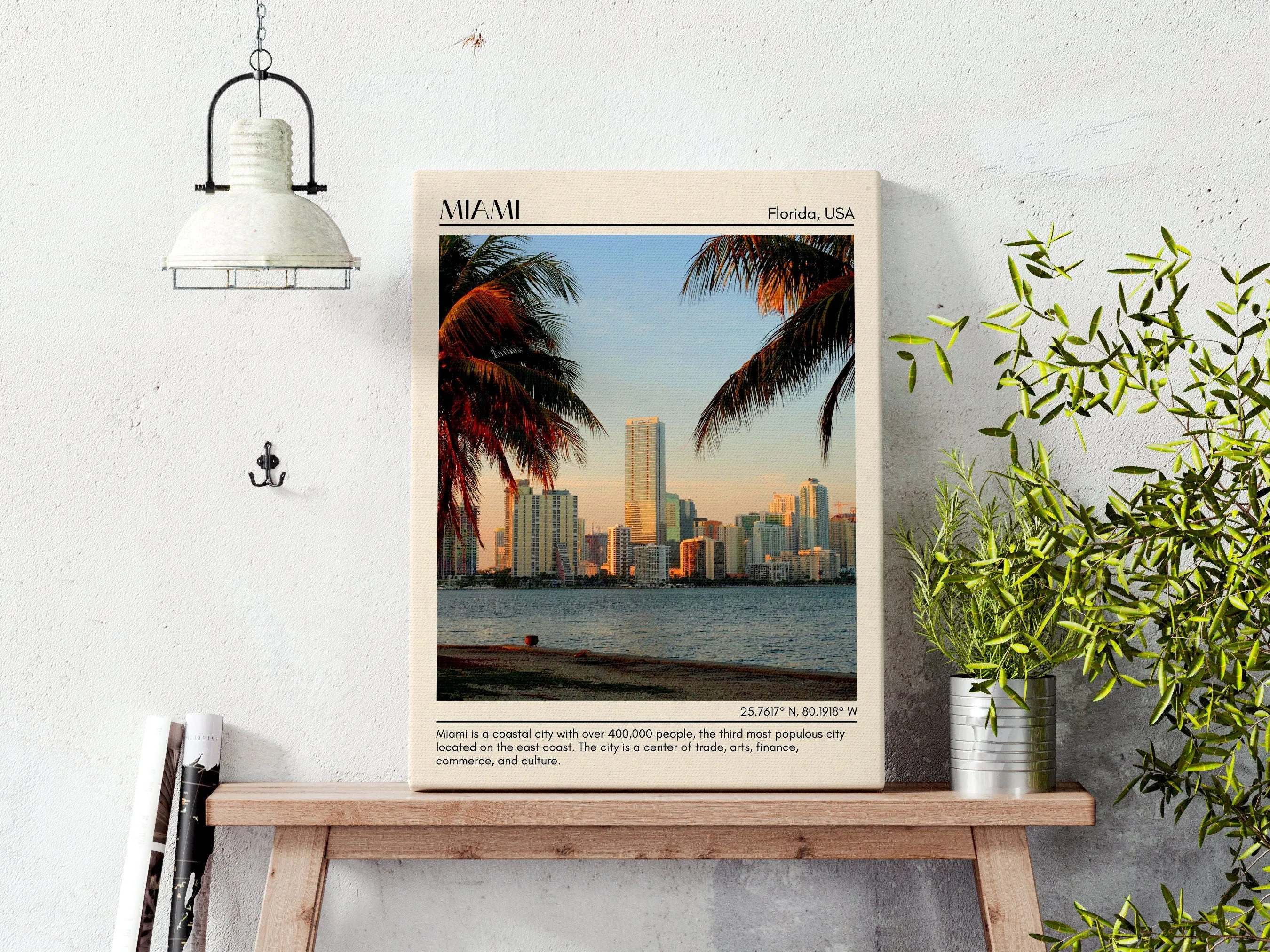 Miami Minimal Wall Art, Florida, USA