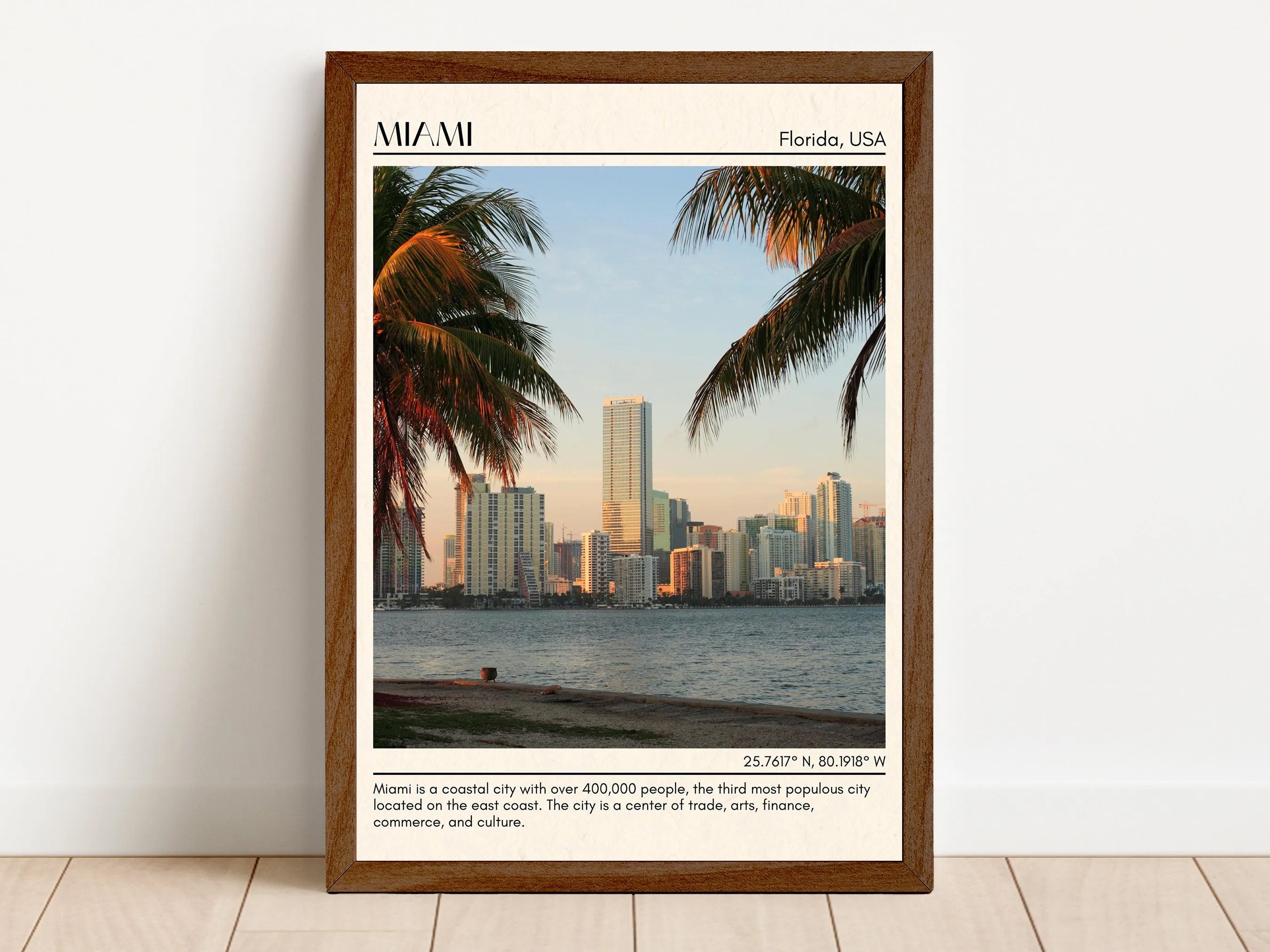 Miami Minimal Wall Art, Florida, USA