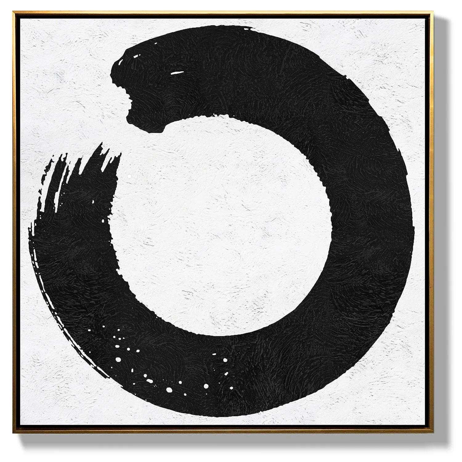 Minimal Black and White Painting MN15A