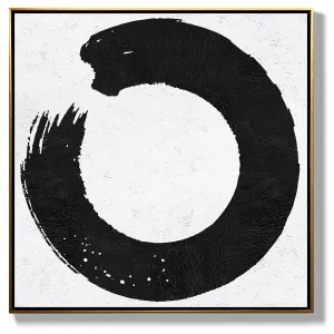 Minimal Black and White Painting MN15A