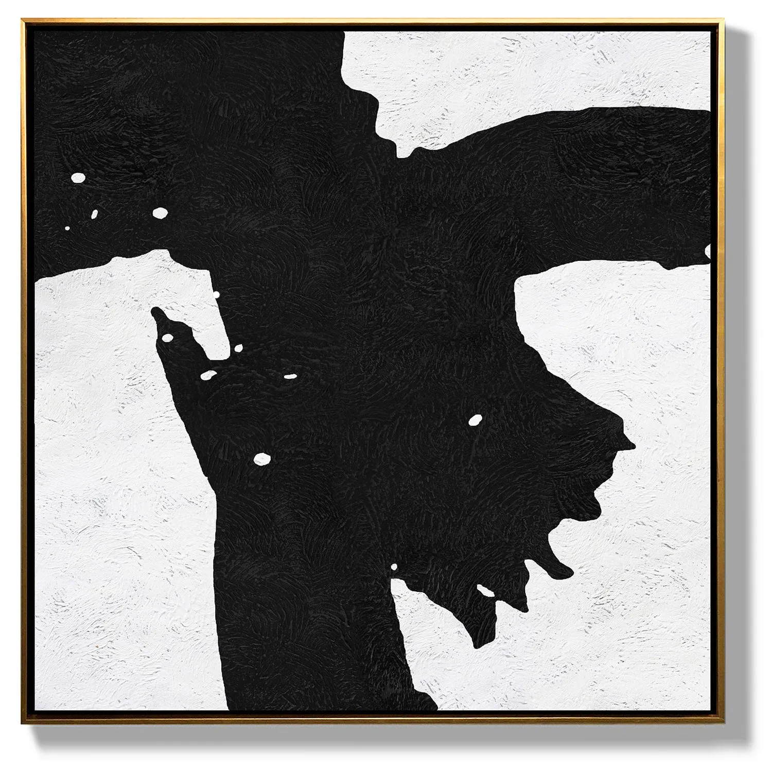 Minimal Black and White Painting MN92A