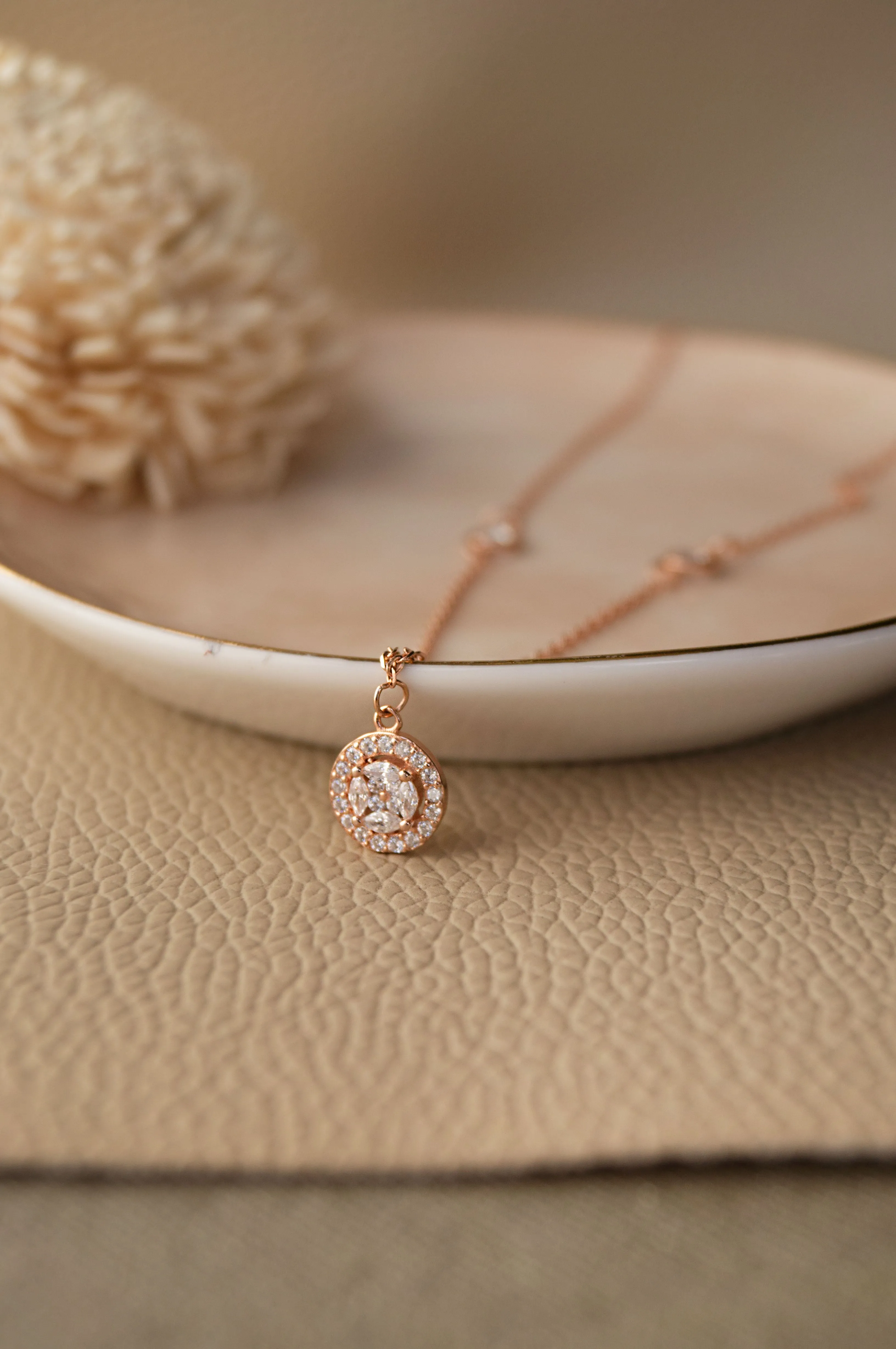 Minimal Cluster Sterling Silver Chain Necklace