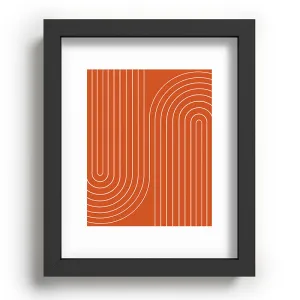 Minimal Line Curvature Coral Recessed Framing Rectangle
