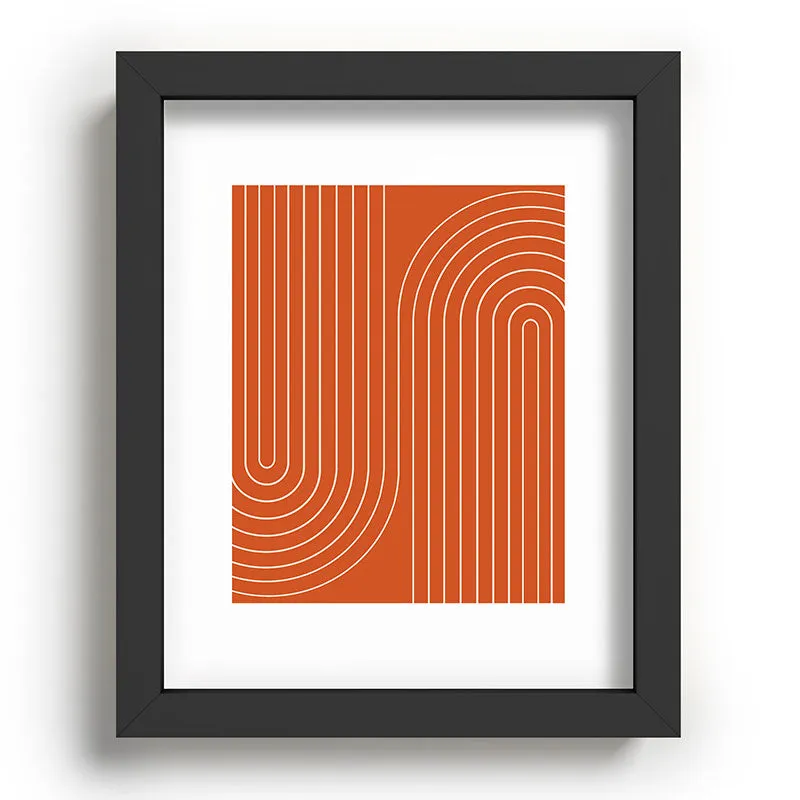 Minimal Line Curvature Coral Recessed Framing Rectangle