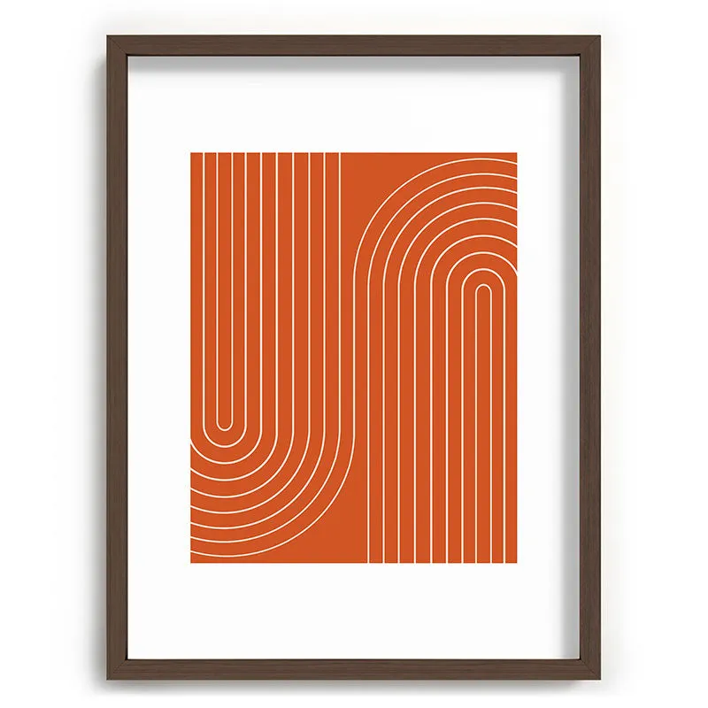 Minimal Line Curvature Coral Recessed Framing Rectangle