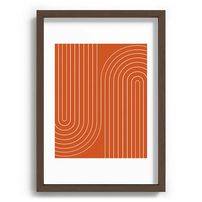 Minimal Line Curvature Coral Recessed Framing Rectangle