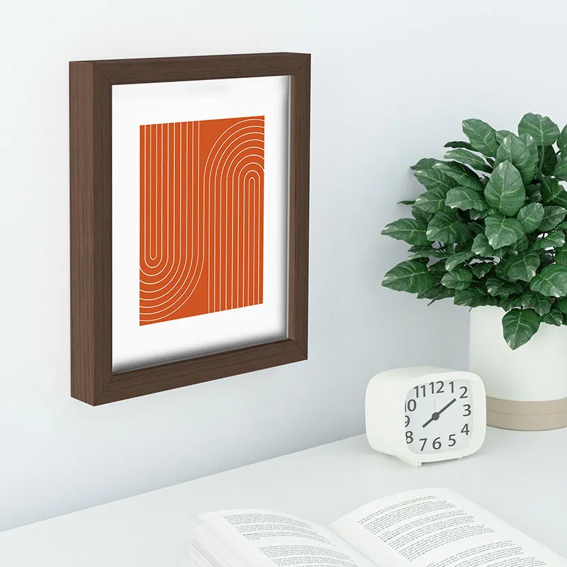 Minimal Line Curvature Coral Recessed Framing Rectangle