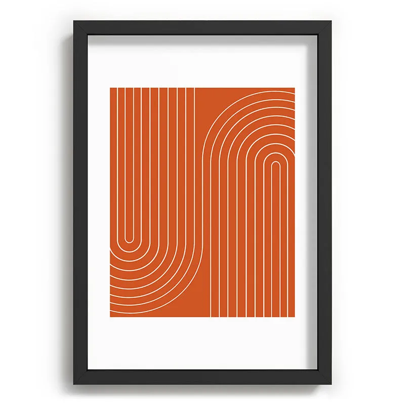 Minimal Line Curvature Coral Recessed Framing Rectangle