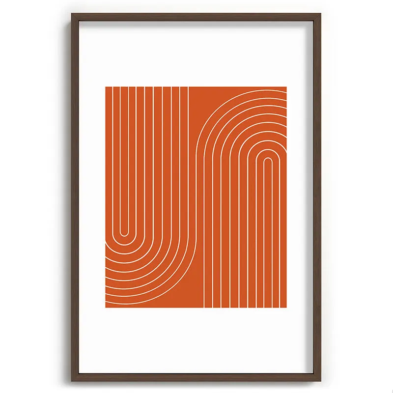 Minimal Line Curvature Coral Recessed Framing Rectangle