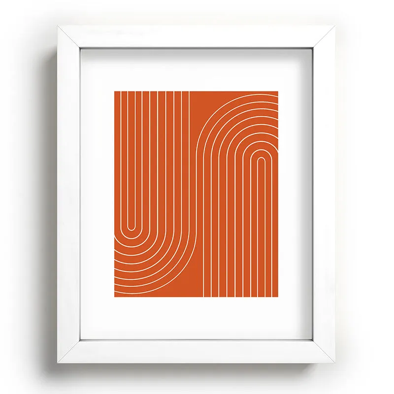 Minimal Line Curvature Coral Recessed Framing Rectangle