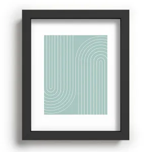Minimal Line Curvature Sage Recessed Framing Rectangle