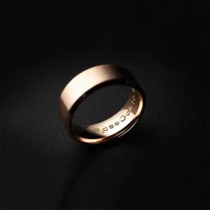 Minimal Ring in Brushed Rose Gold