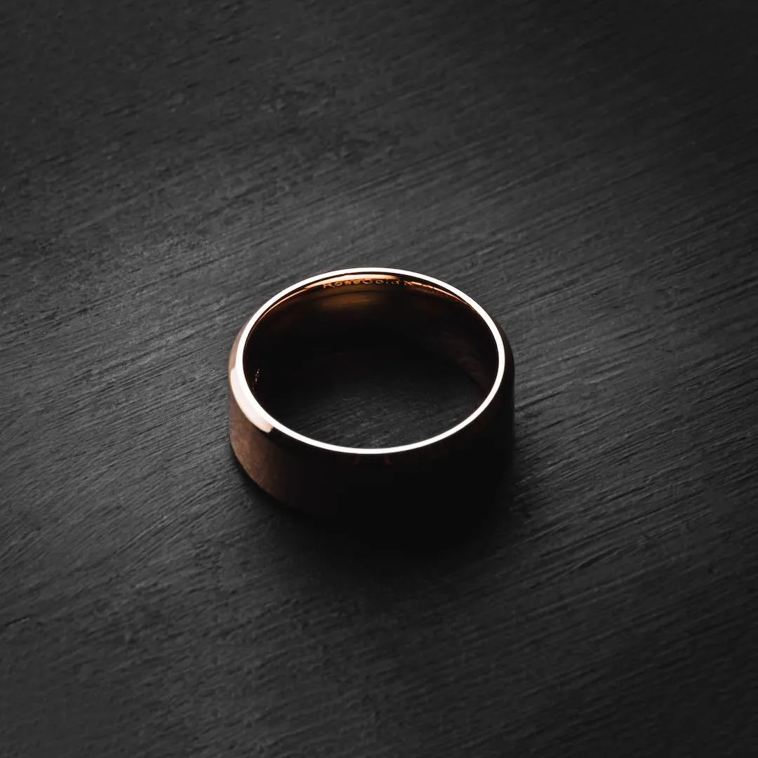 Minimal Ring in Brushed Rose Gold