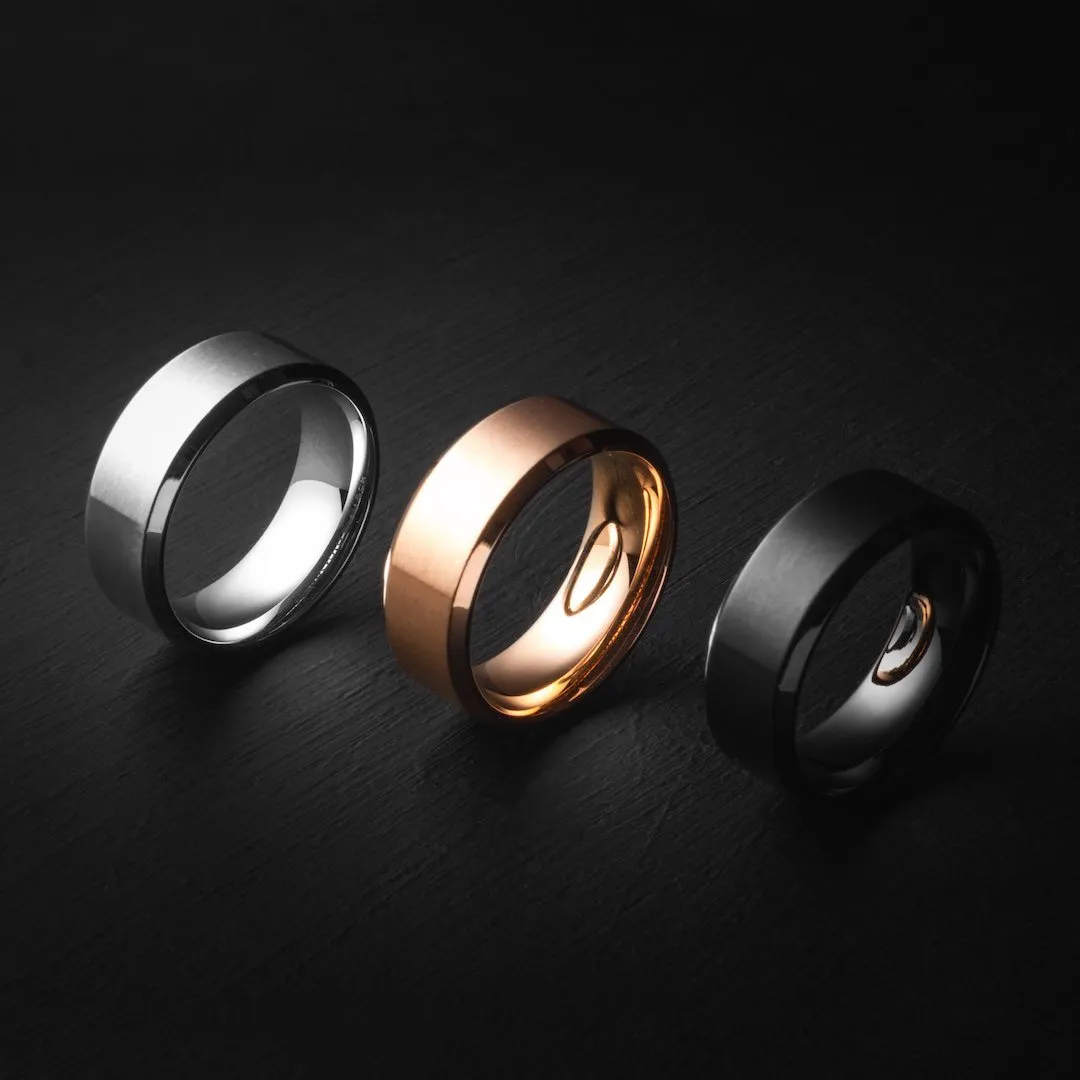 Minimal Ring in Brushed Silver
