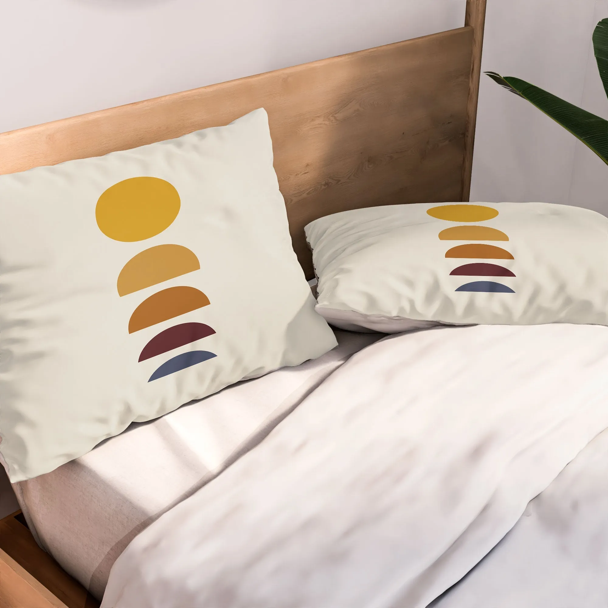 MINIMAL SUNRISE SUNSET I PILLOW SHAMS