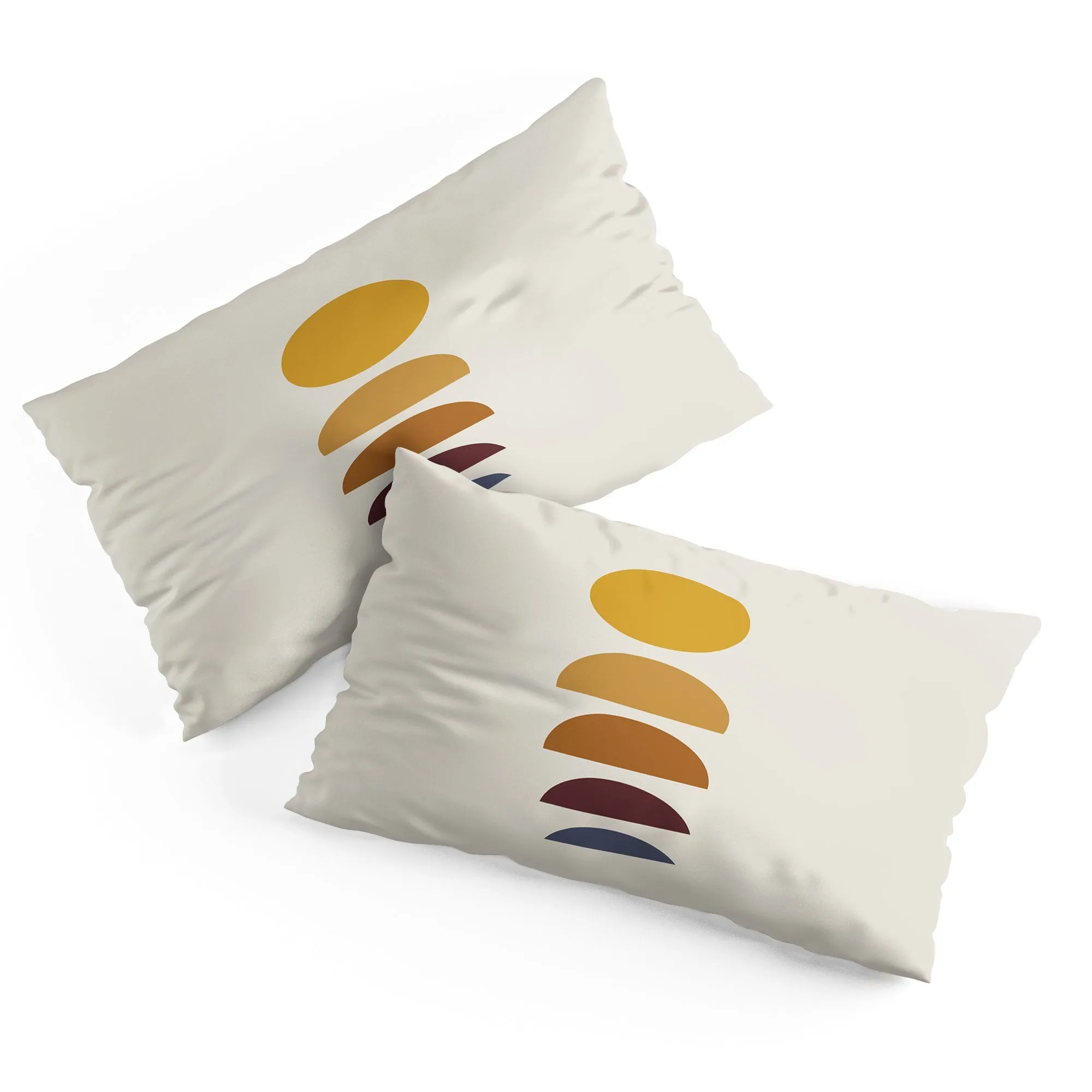 MINIMAL SUNRISE SUNSET I PILLOW SHAMS