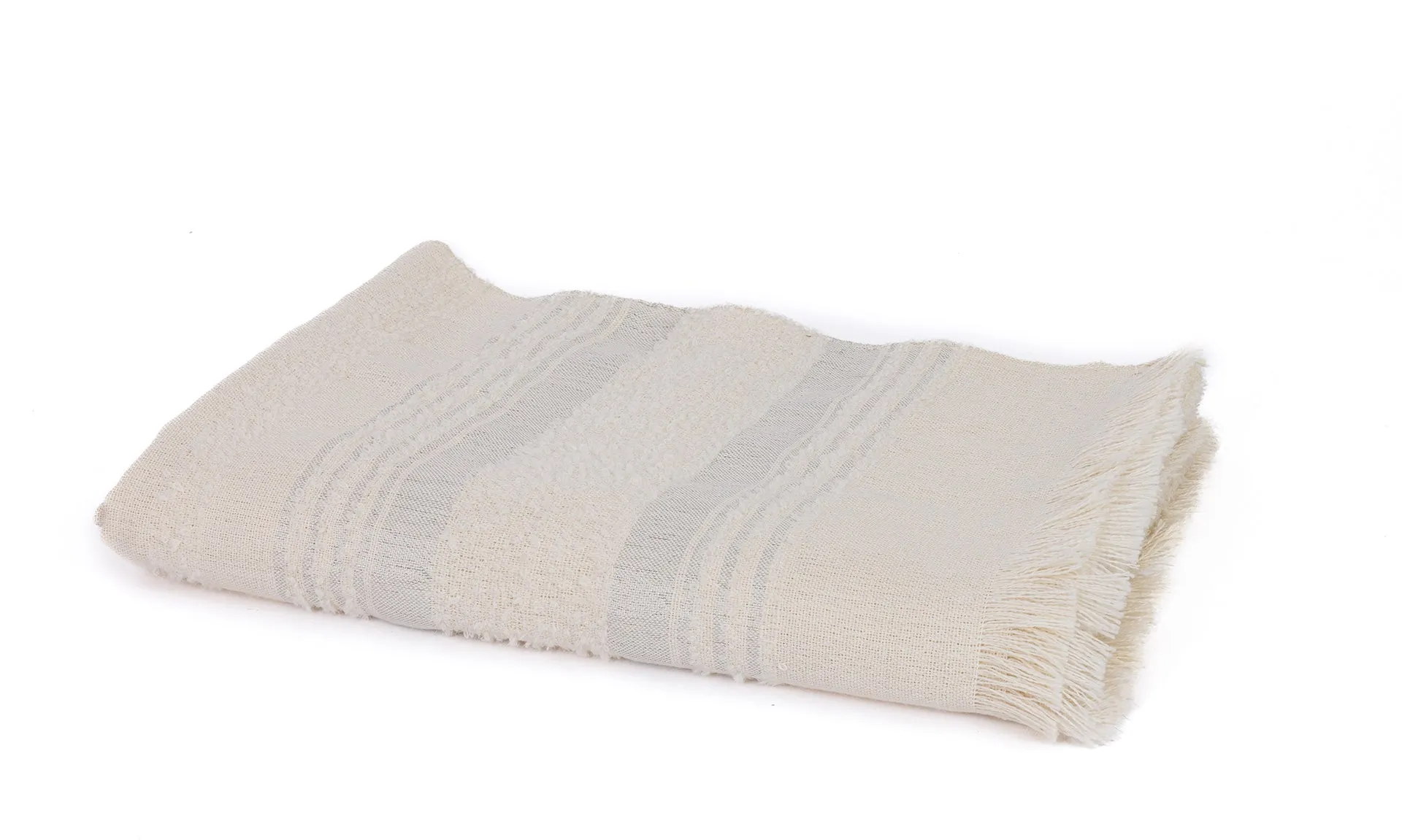 Miska Collection - Handloomed Alpaca - Silver & Ivory Moon Mist