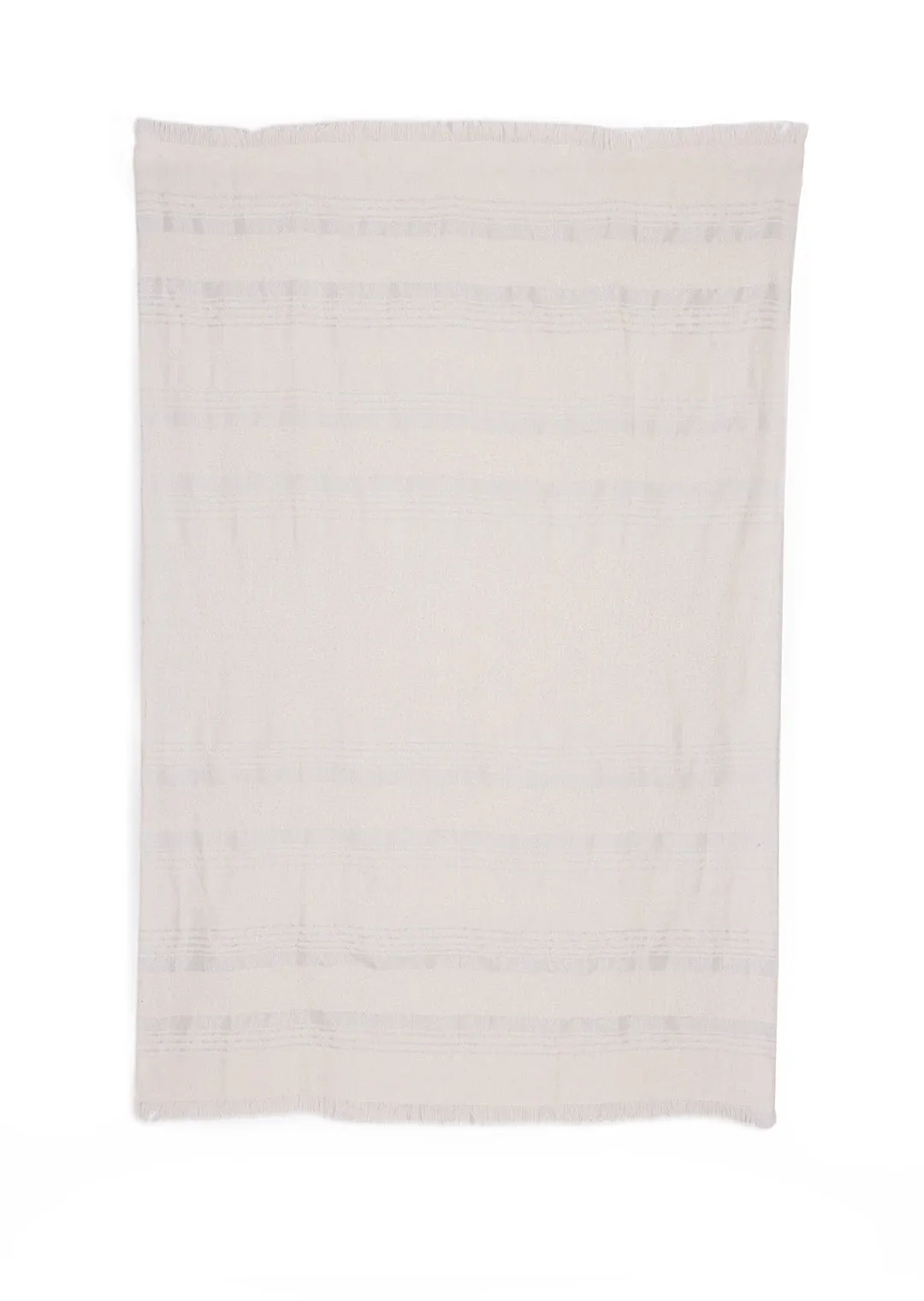 Miska Collection - Handloomed Alpaca - Silver & Ivory Moon Mist