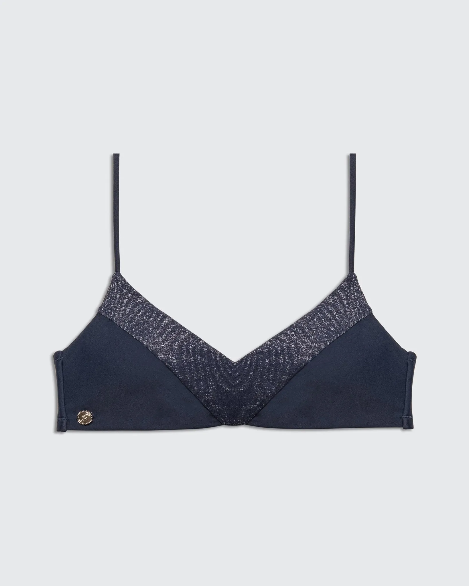 Moonlight Top Navy Lurex