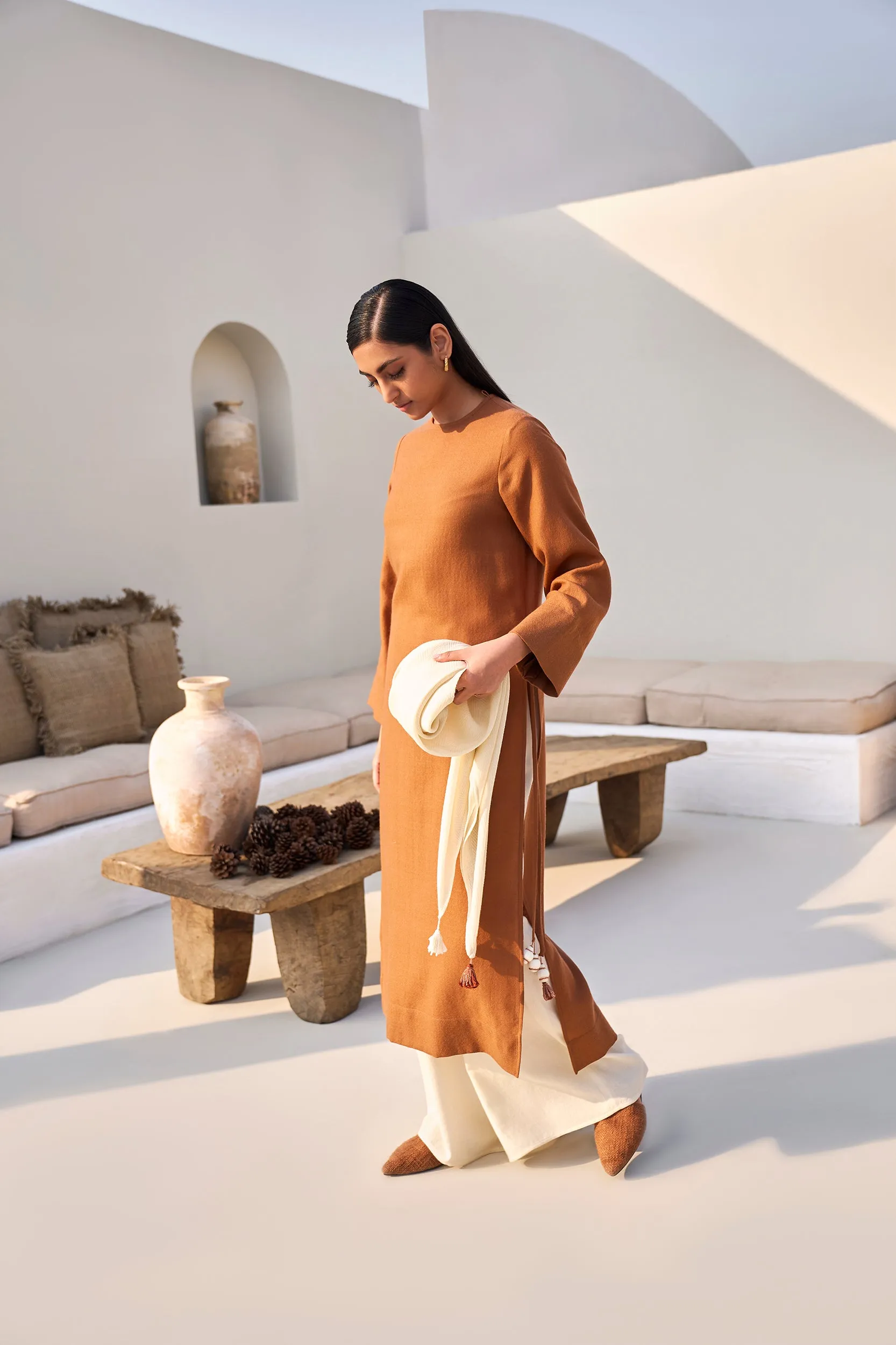 Morocco Woollen Top (Pine)