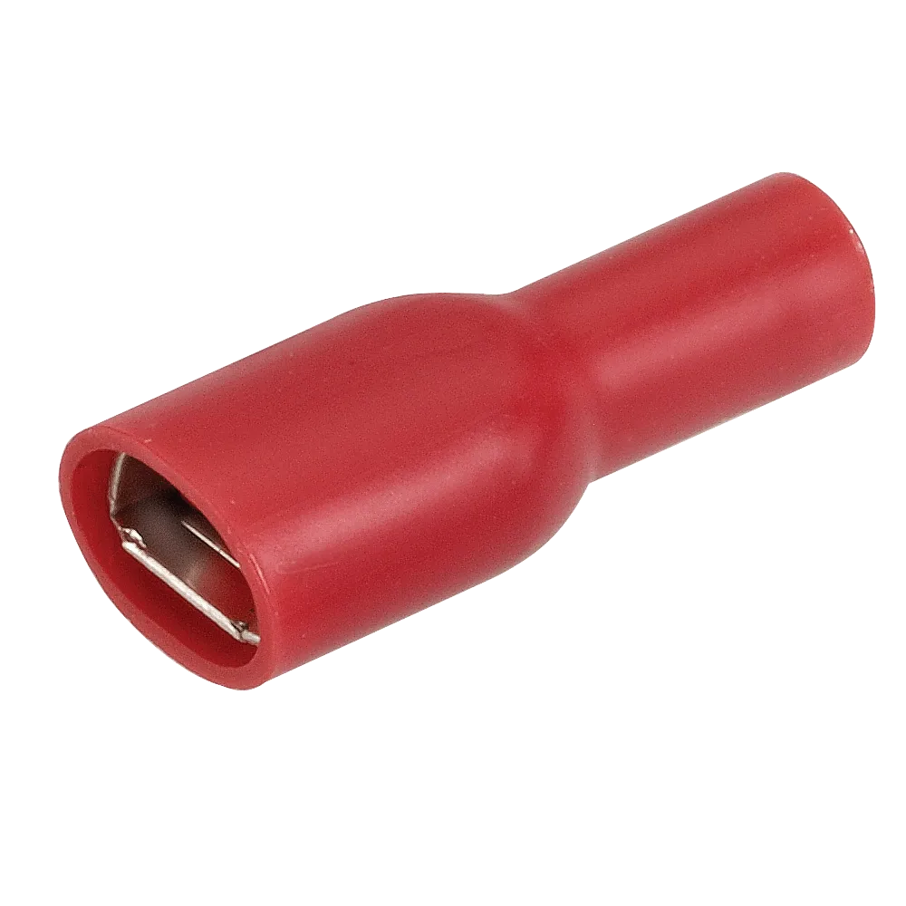 Narva Fully Insulated Female Blade Terminals (Red 6.3mm Tab) - Pack of 10 - 56042BL