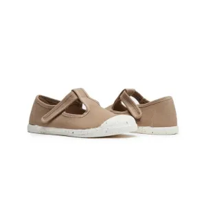 NEW CHILDRENCHIC kid's eco-friendly t-band sneaker in camel