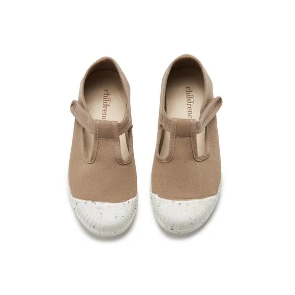 NEW CHILDRENCHIC kid's eco-friendly t-band sneaker in camel
