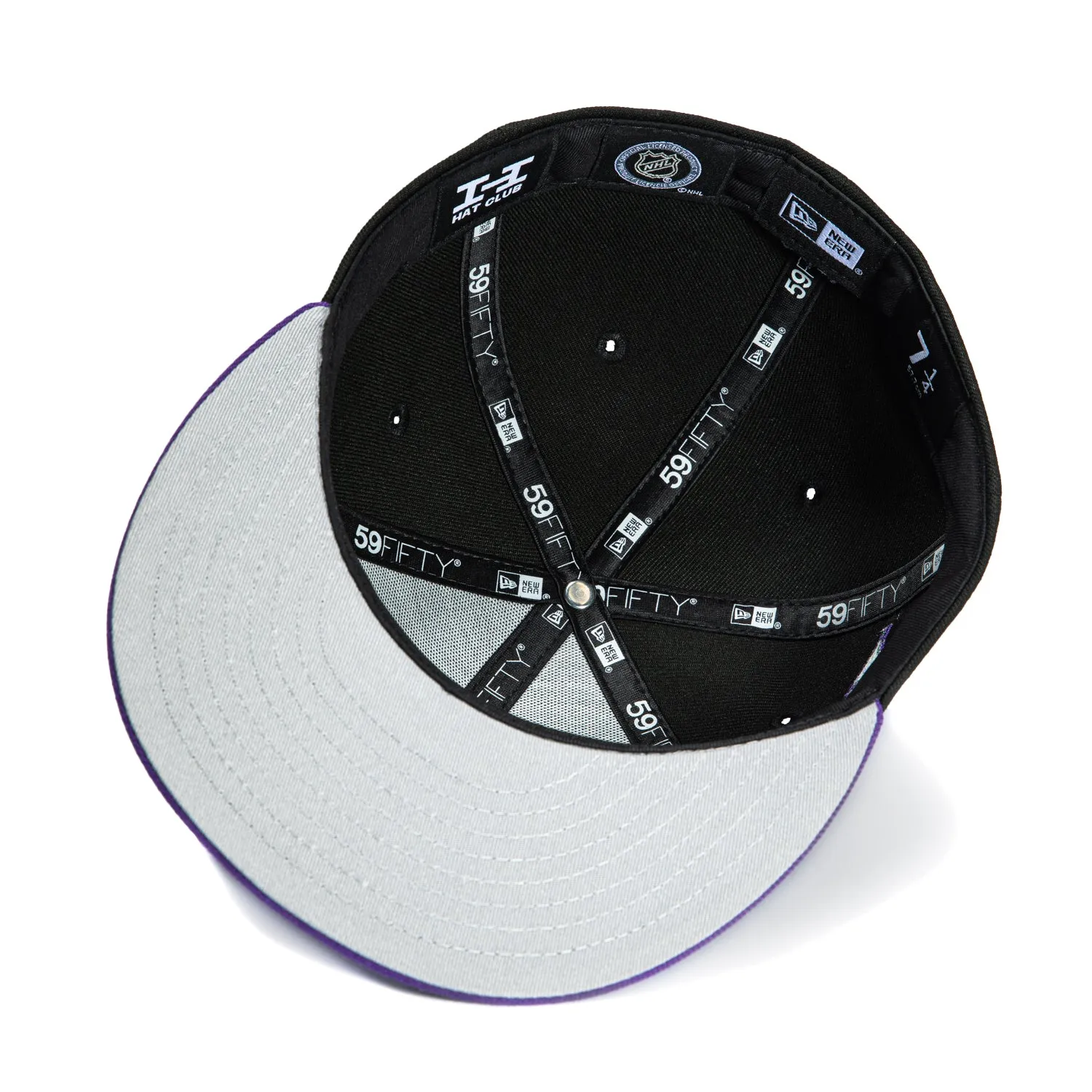 New Era 59Fifty Anaheim Ducks 10th Anniversary Patch Hat - Black, Purple, Kelly