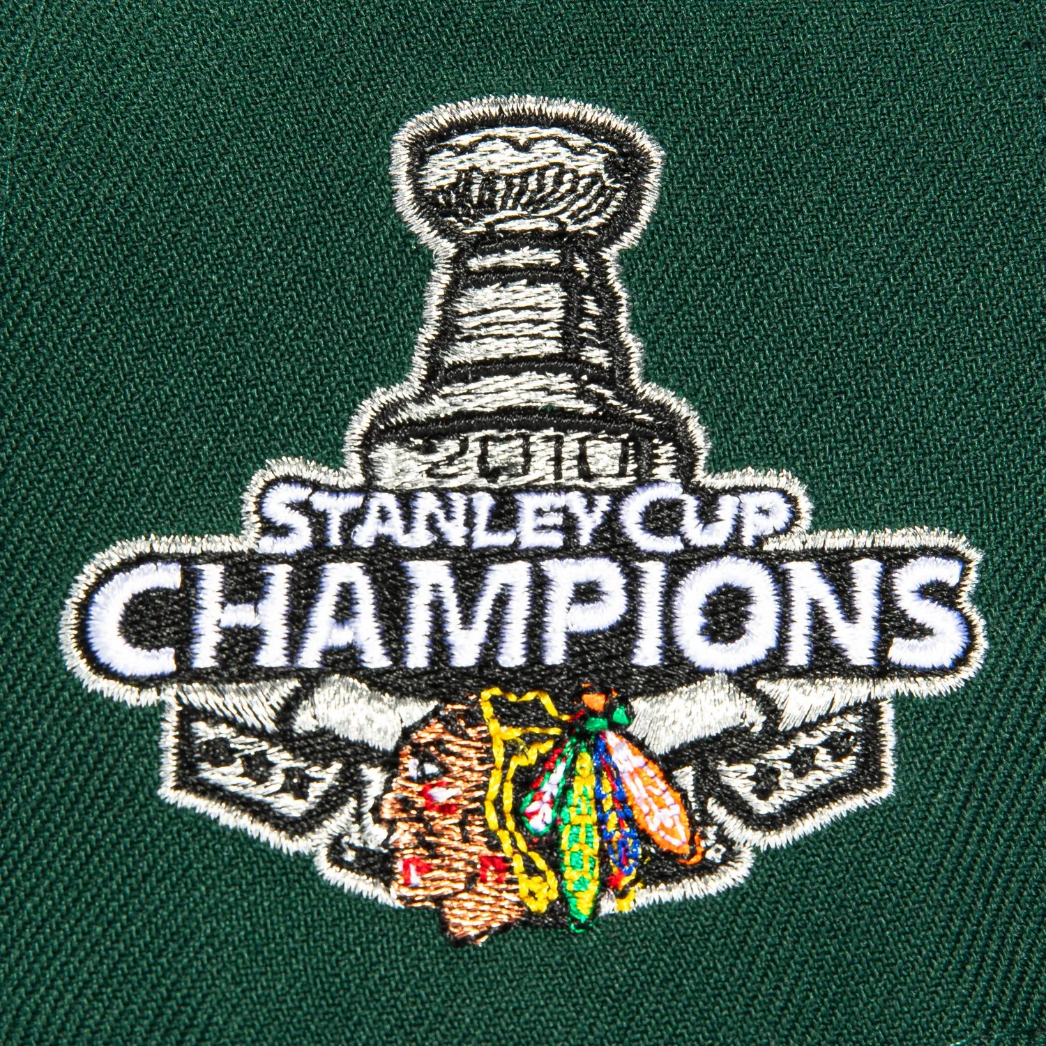 New Era 59Fifty Chicago Blackhawks 2010 Stanley Cup Patch Hat - Green, Black