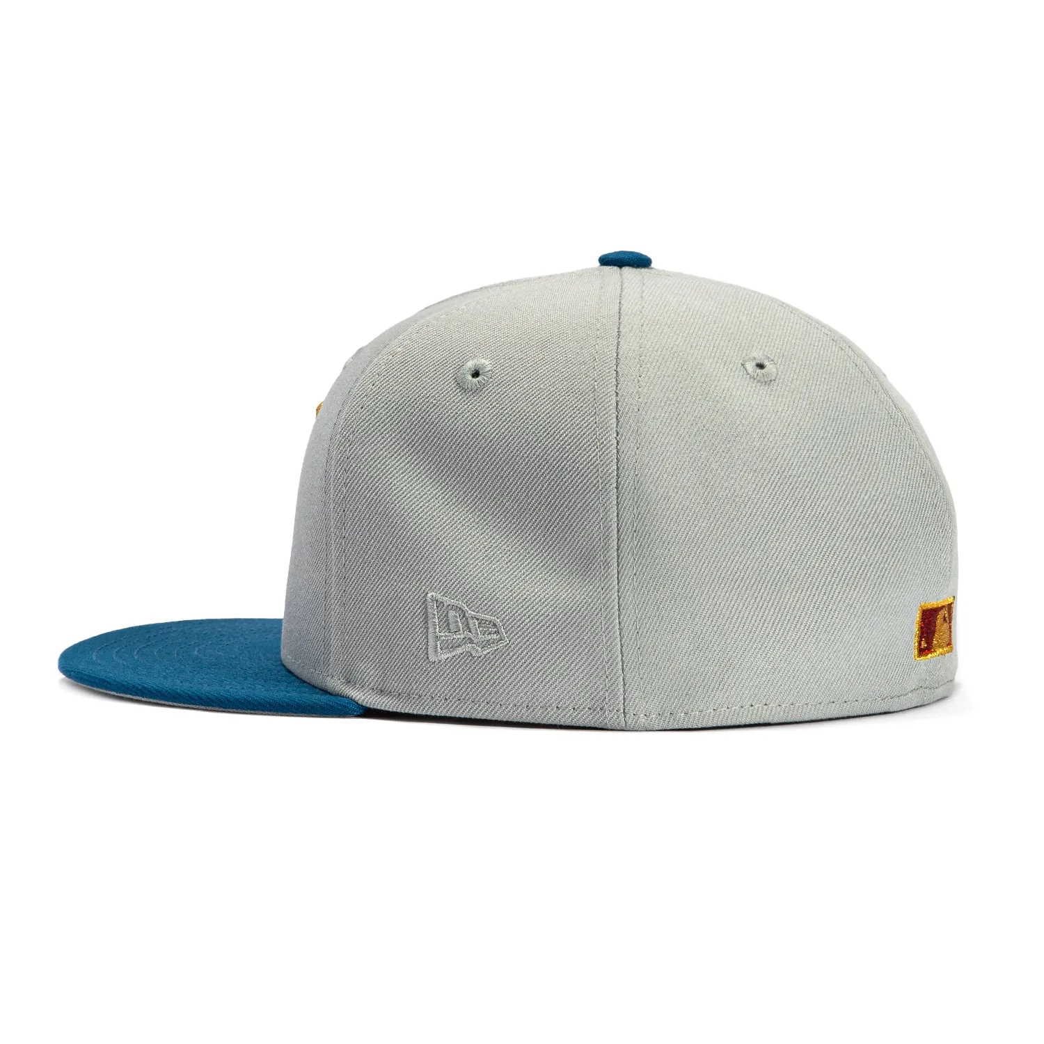 New Era 59Fifty Prehistoric Pack Arizona Diamondbacks Inaugural Patch Upside Down A Hat - Grey, Indigo