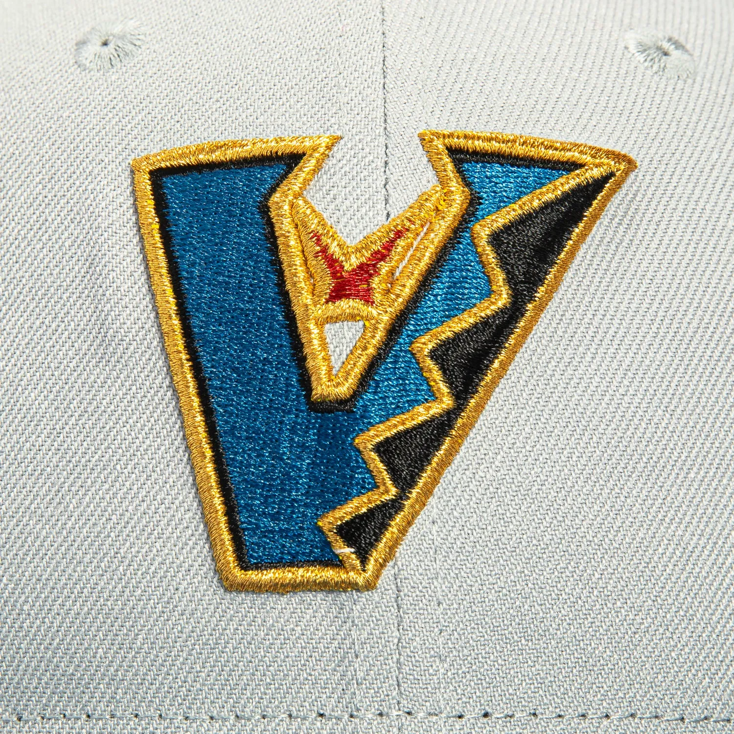 New Era 59Fifty Prehistoric Pack Arizona Diamondbacks Inaugural Patch Upside Down A Hat - Grey, Indigo