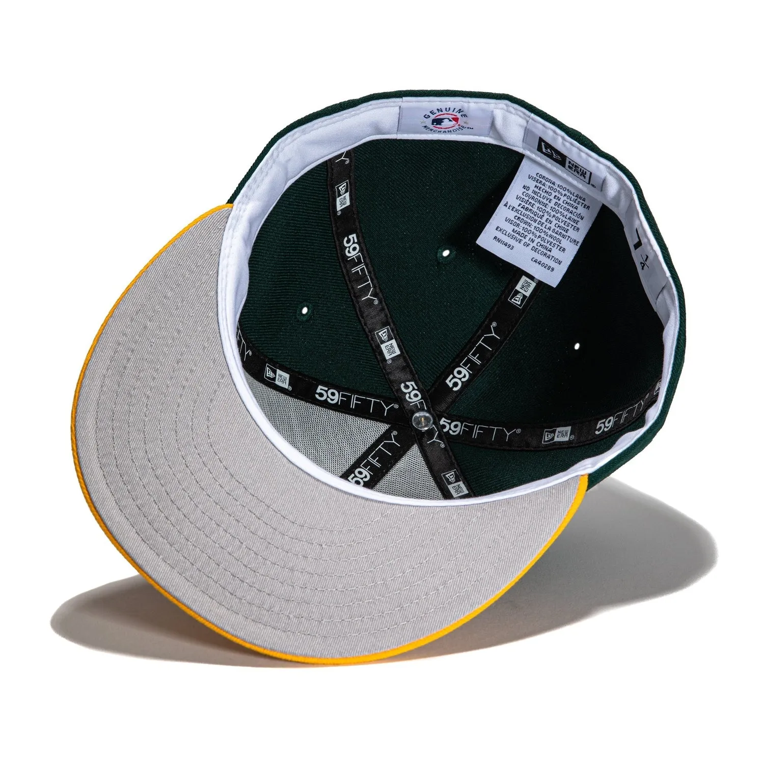 New Era 59Fifty Retro On-Field Oakland Athletics Home Hat - Green, Gold