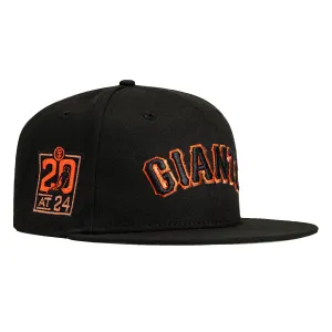New Era 59Fifty San Francisco Giants 20th Anniversary Stadium Patch Jersey Hat - Black