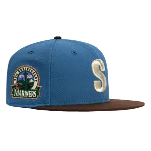 New Era 59Fifty Seattle Steelheads 30th Anniversary Patch Hat - Indigo, Brown, Metallic Silver