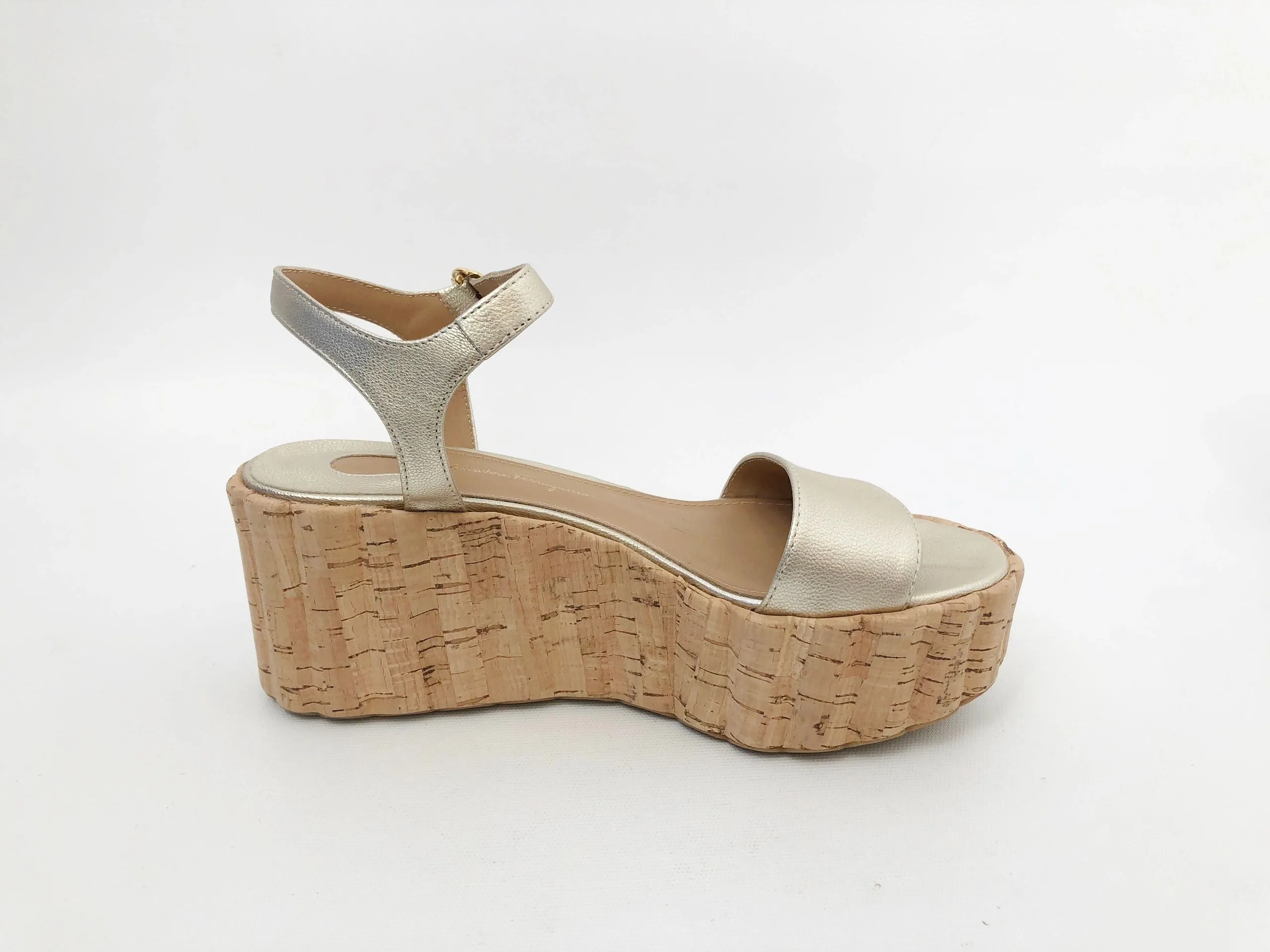 NEW Salvatore Ferragamo Platform Sandal Size 7