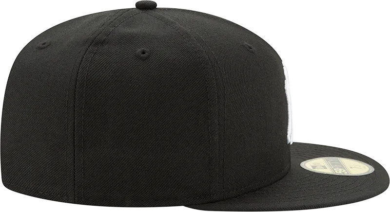 New York Yankees New Era 59Fifty Fitted Black And White