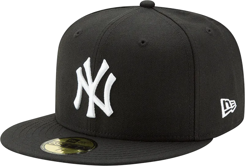 New York Yankees New Era 59Fifty Fitted Black And White