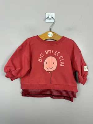 Next Big Smiles Sweatshirt 3-6m